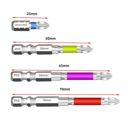 For Hand Drills Alloy Steel Bit Cross Screwdriver Bit Alloy Steel Screwdriver Bits Hand Tool Set 25mm Screw Bit