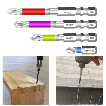 For Hand Drills Alloy Steel Bit Cross Screwdriver Bit Alloy Steel Screwdriver Bits Hand Tool Set 25mm Screw Bit