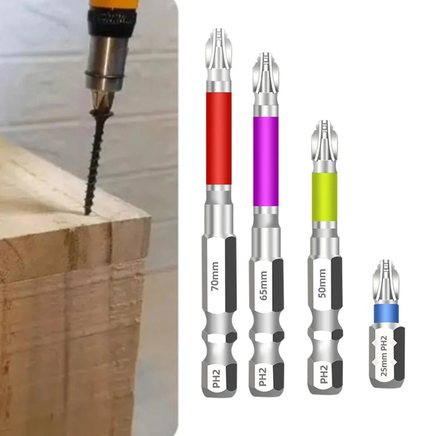 For Hand Drills Alloy Steel Bit Cross Screwdriver Bit Alloy Steel Screwdriver Bits Hand Tool Set 25mm Screw Bit